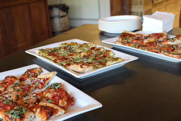 food, pizza, ingredient, tableware, cooking, finger food