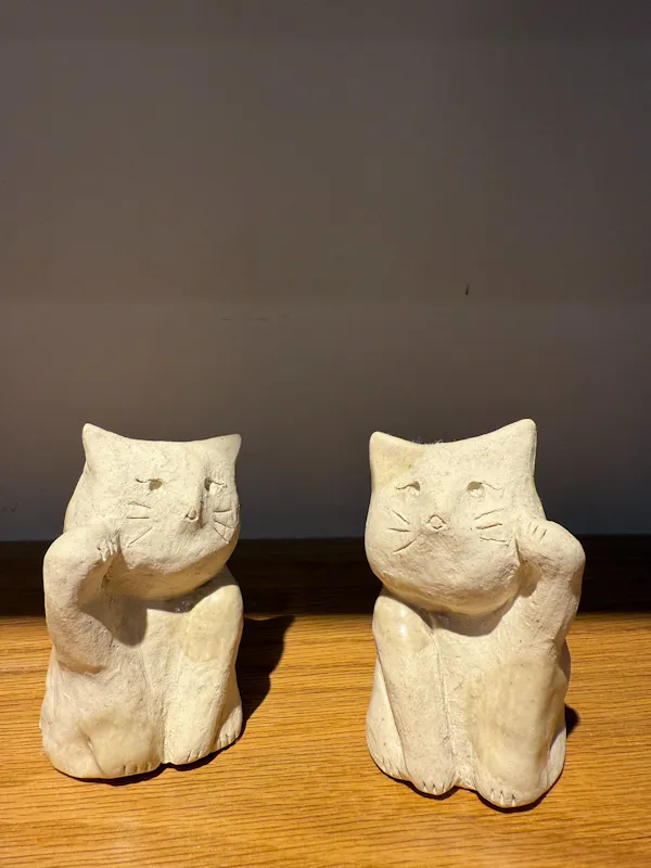 felidae, cat, sculpture, felinae, carnivores, ceramic
