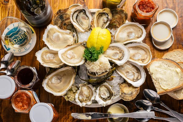 food, oyster, clam, seafood, dish, bivalve