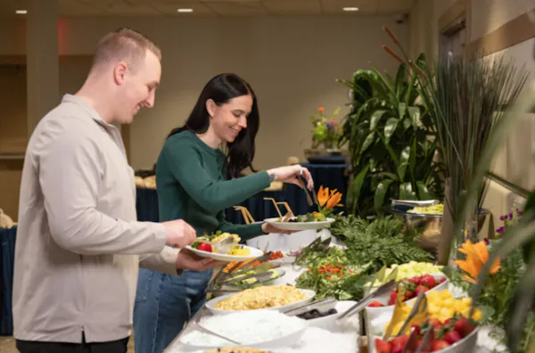 food, ingredient, tableware, produce, vegetable, buffet