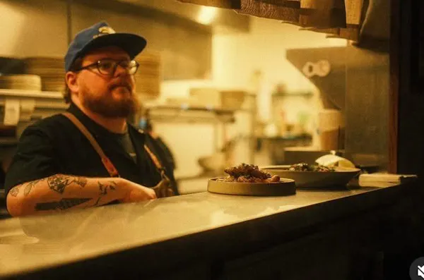 facial hair, beard, hat, cap, baseball cap, cooking