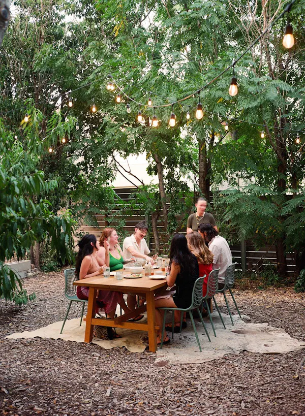 table, furniture, plant, nature, people in nature, leaf