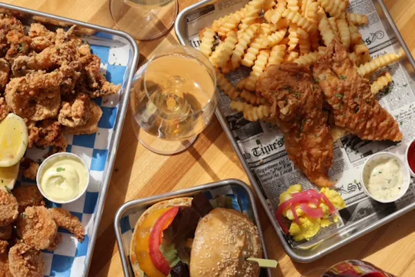 food, fried food, tableware, ingredient, deep frying, fast food
