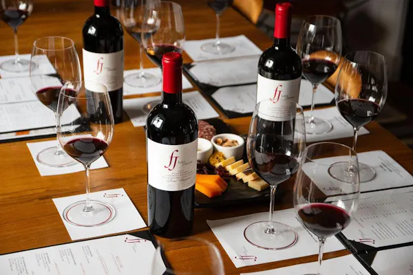 bottle, tableware, table, drinkware, stemware, burgundy wine