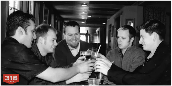 drinkware, hand, tableware, smile, alcoholic drink, barware