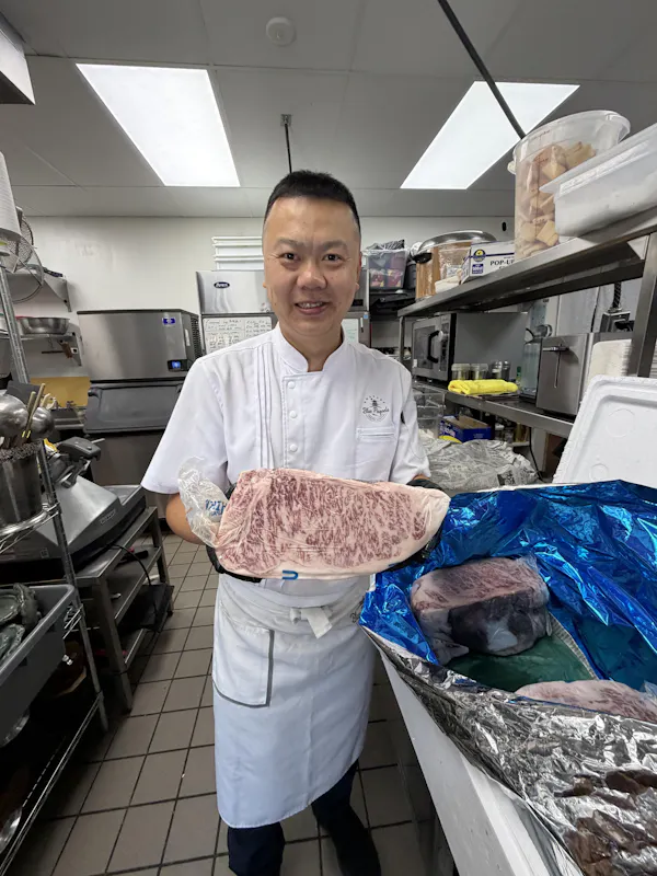 cook, food, chef's uniform, chef, meat, cooking