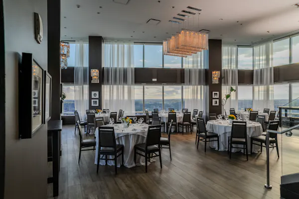 furniture, table, chair, restaurant, flooring, ceiling
