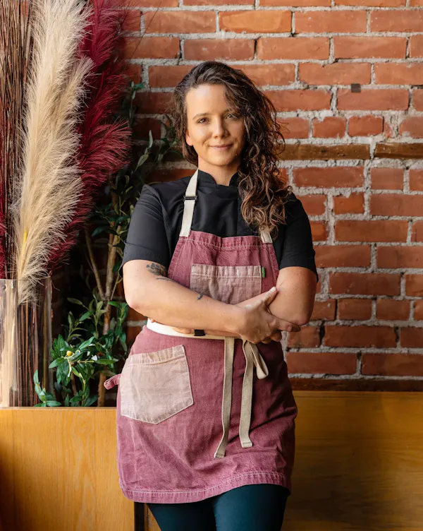 sleeve, overall, apron, smile, chef, cook