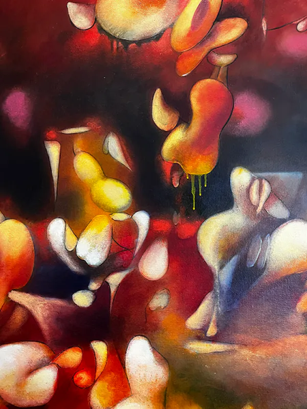 art, orange, art paint, paint, modern art, watercolor painting