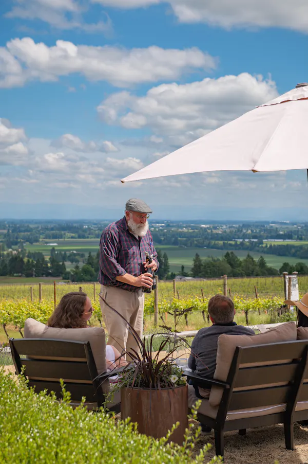 people in nature, leisure, outdoor furniture, chair, agriculture, vacation