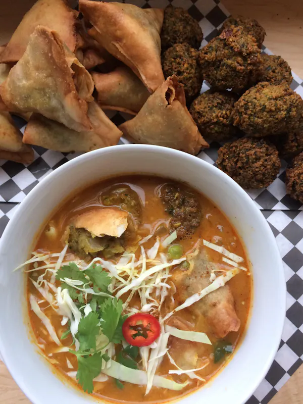 food, ingredient, tableware, stew, soup, curry