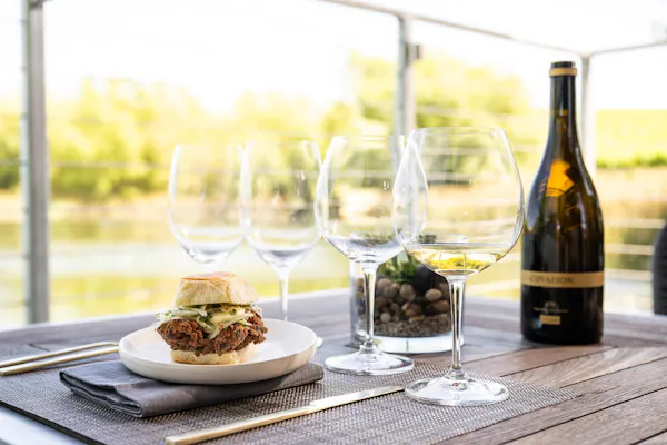 food, tableware, bottle, table, drinkware, dishware