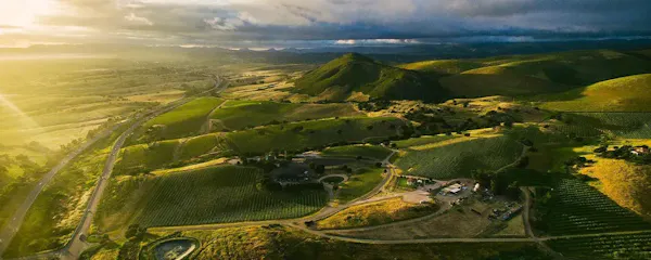 natural landscape, hill, highland, landscape, field, aerial photography