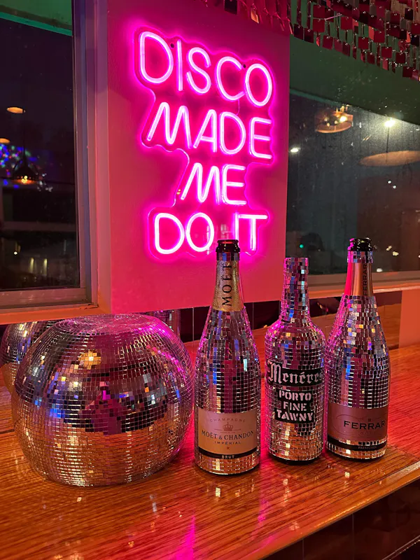 pink, bottle, glass bottle, bar