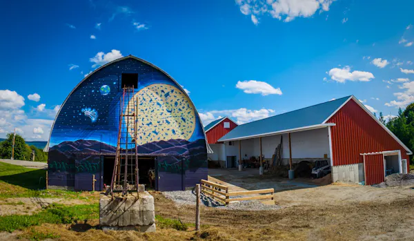 blue, sunlight, barn, meteorological phenomenon