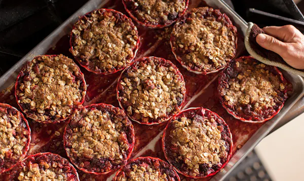 food, ingredient, dessert, recipe, produce, crumble