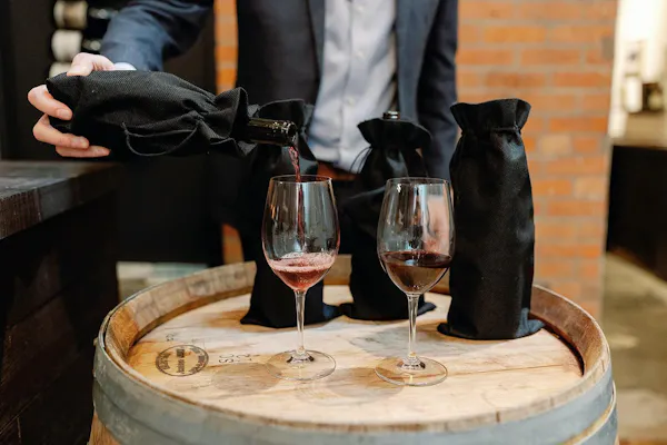 tableware, stemware, drinkware, wine glass, wine, bottle