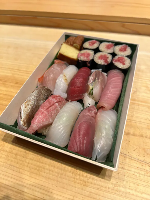 food, tableware, sushi, ingredient, dishware, plate