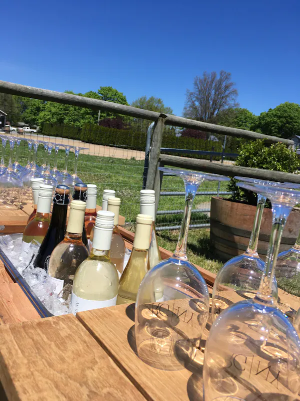 sky, bottle, table, drinkware, tree, glass bottle