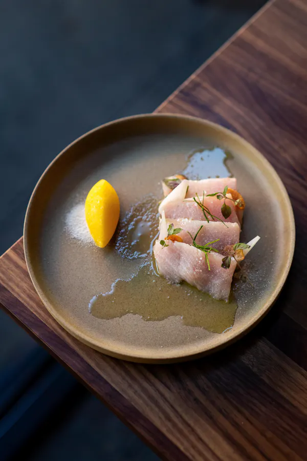 food, tableware, dishware, table, ingredient, sushi
