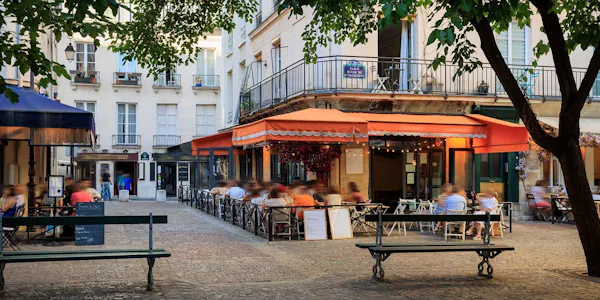 furniture, chair, town, public space, outdoor furniture, outdoor table