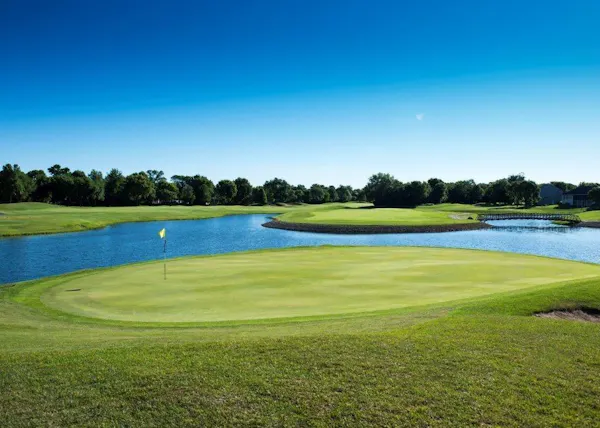 blue, sports venue, grassland, plain, golf course, reservoir