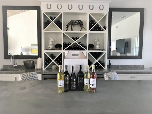 furniture, shelving, wine rack, shelf, glass, bottle