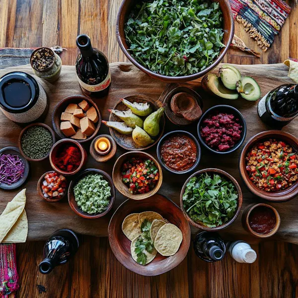food, dishware, ingredient, green, wood, recipe