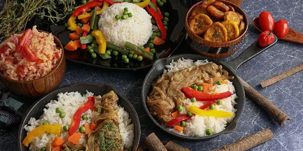 food, white rice, ingredient, tableware, cooked rice, rice