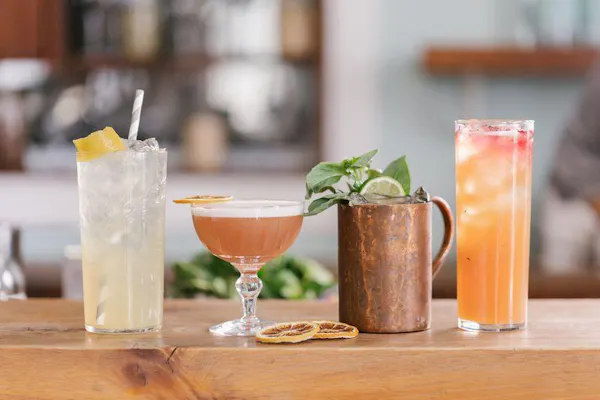 tableware, table, drinkware, cocktail, ingredient, juice