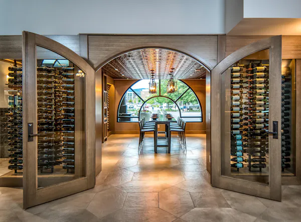 lighting, flooring, ceiling, furniture, wine cellar, wine rack