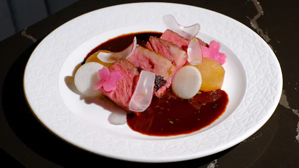 food, ingredient, tableware, meat, dishware, cooking