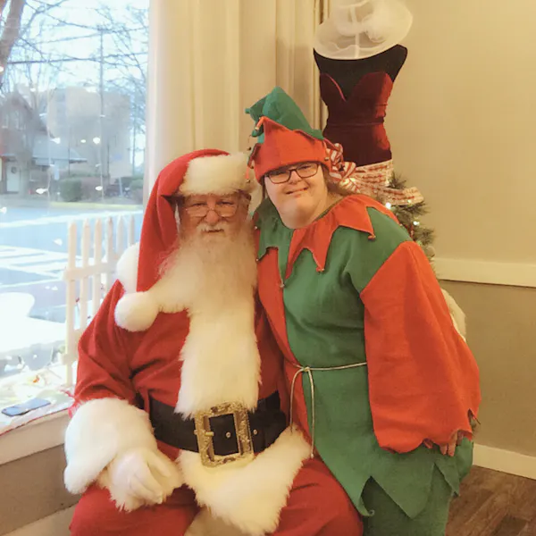 glasses, beard, nose, facial hair, santa claus, happiness