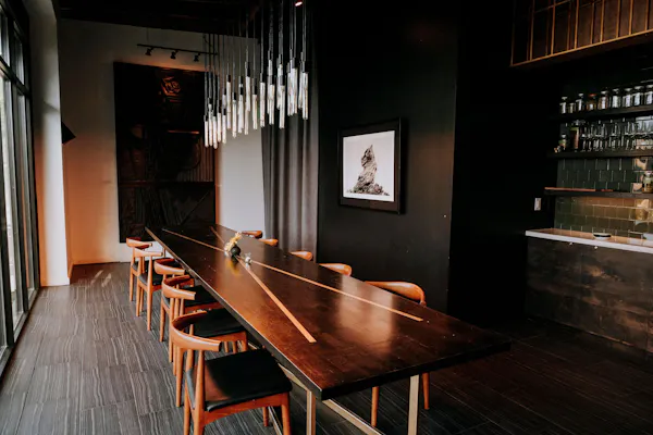 room, table, building, furniture, restaurant, house