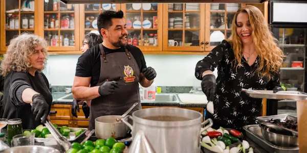 smile, cooking, cook, kitchen, apron, chef