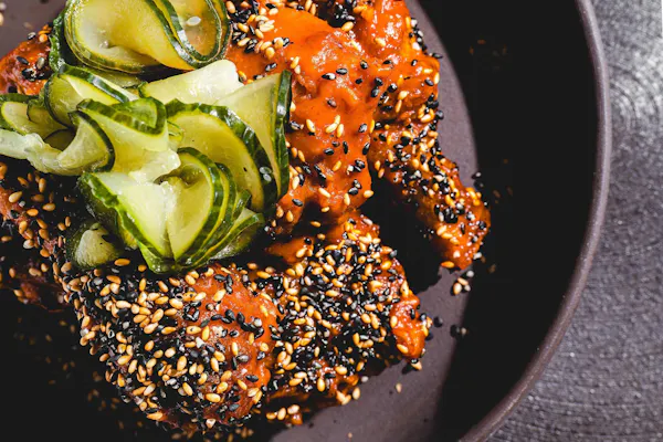 food, ingredient, seed, tableware, produce, sesame