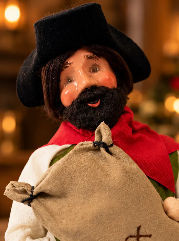 hat, facial hair, moustache, beard, headgear, toy