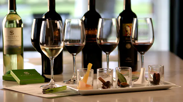 tableware, drinkware, stemware, bottle, wine glass, food