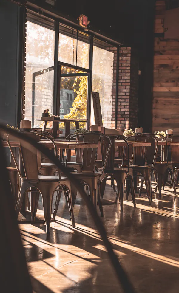 wood, furniture, chair, brown, flooring, restaurant