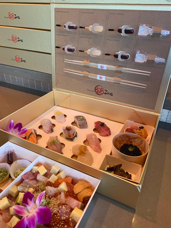 Fusion Sushi at 808 Zone Omakase 12pc fusion sushi and sashimi Gift