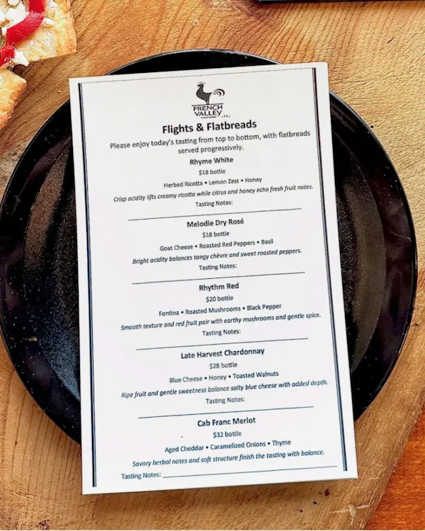 restaurant menu