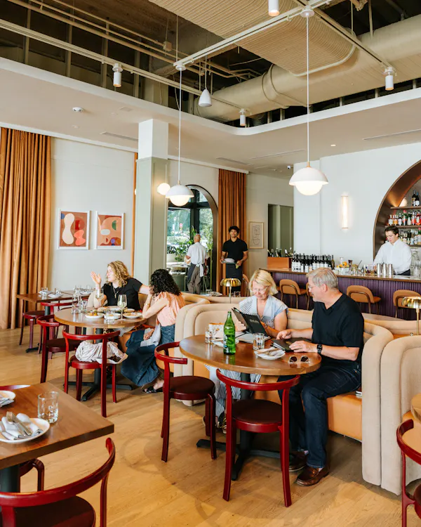 furniture, table, restaurant, chair, ceiling, kitchen & dining room table
