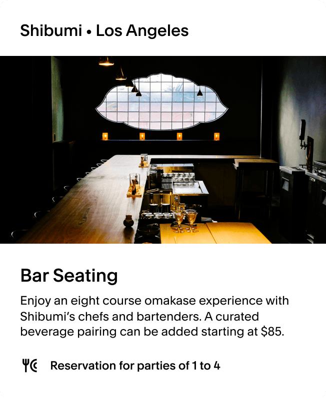 experience card