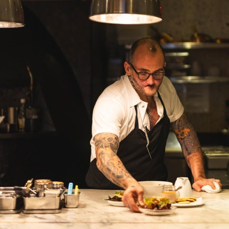 Forsythia Chef plating small dishes