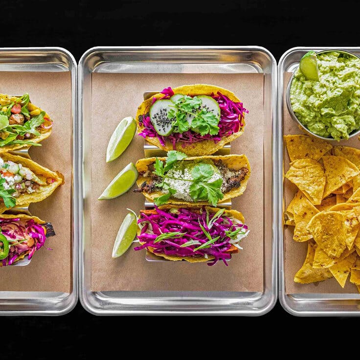 Beautifully plated and colorful dish from TAQ | Taqueria Restaurant & Bar